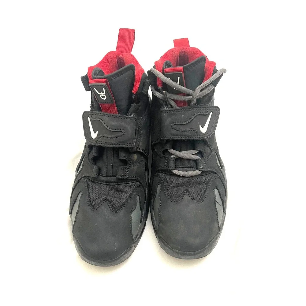 Nike Air DT Max 96 Deion Sanders Size 8 Black Red ATL Falcons HQ3620-010 (READ)